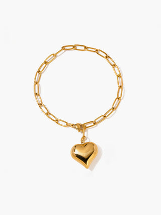 Maxine Heart Pendant Bracelet