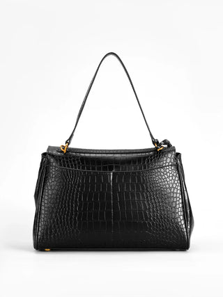 Alli Crocodile Embossed Handbag