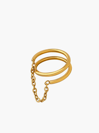 Mi Amor Double Layered Chain Ring