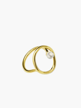 Mikayla Freshwater Pearl Gold Ring