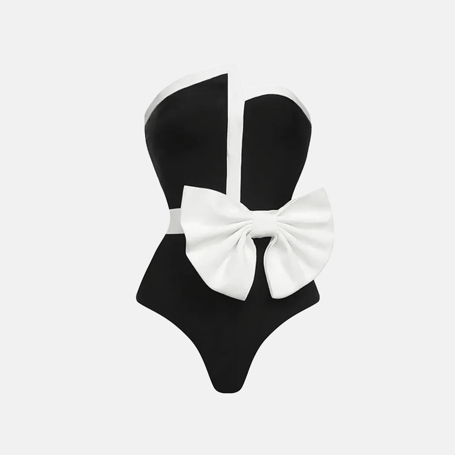 Asymmetric Retro Swimsuit