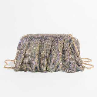 Sparkle Ruched Rhinestone Mini Bag