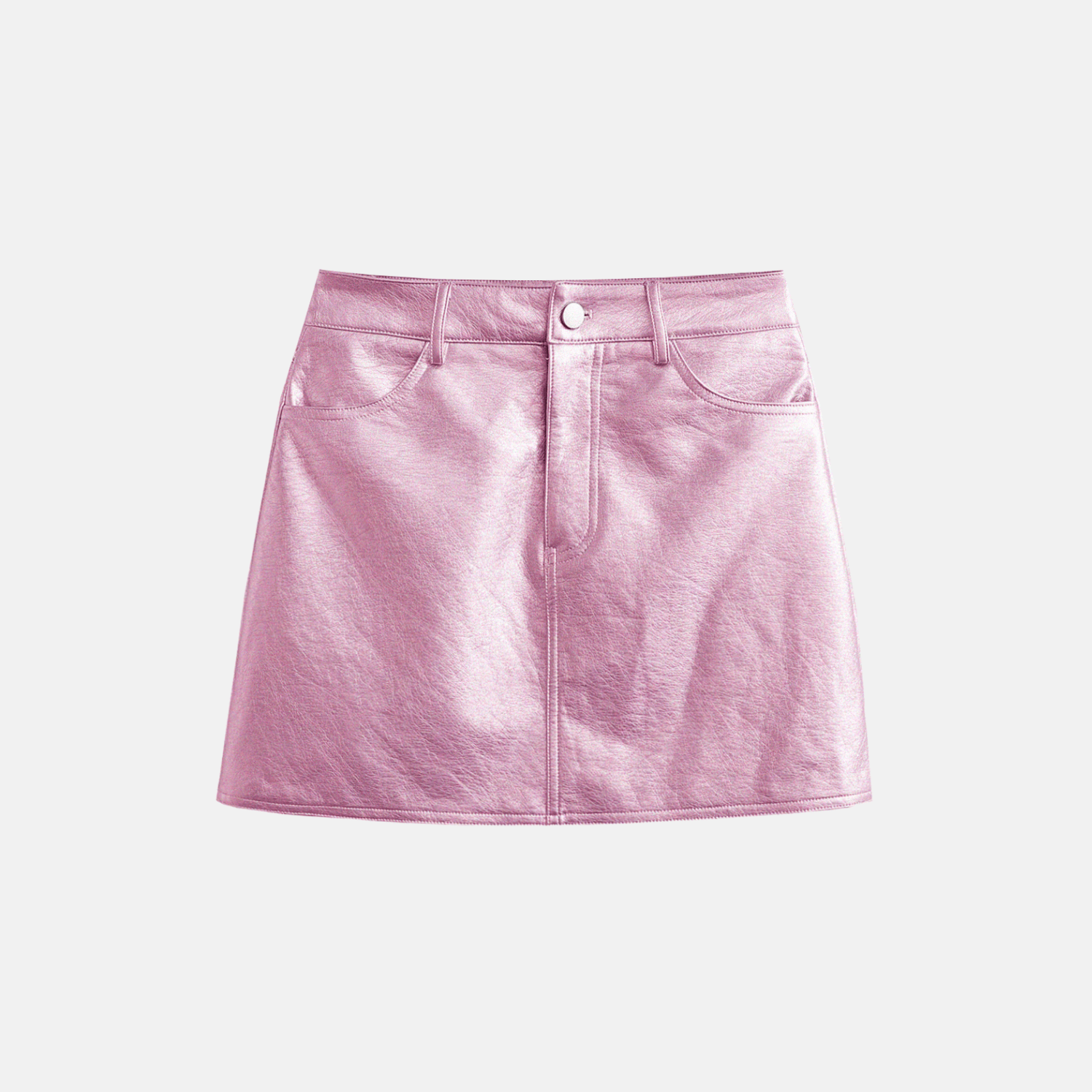 Metalized Mini Skirt