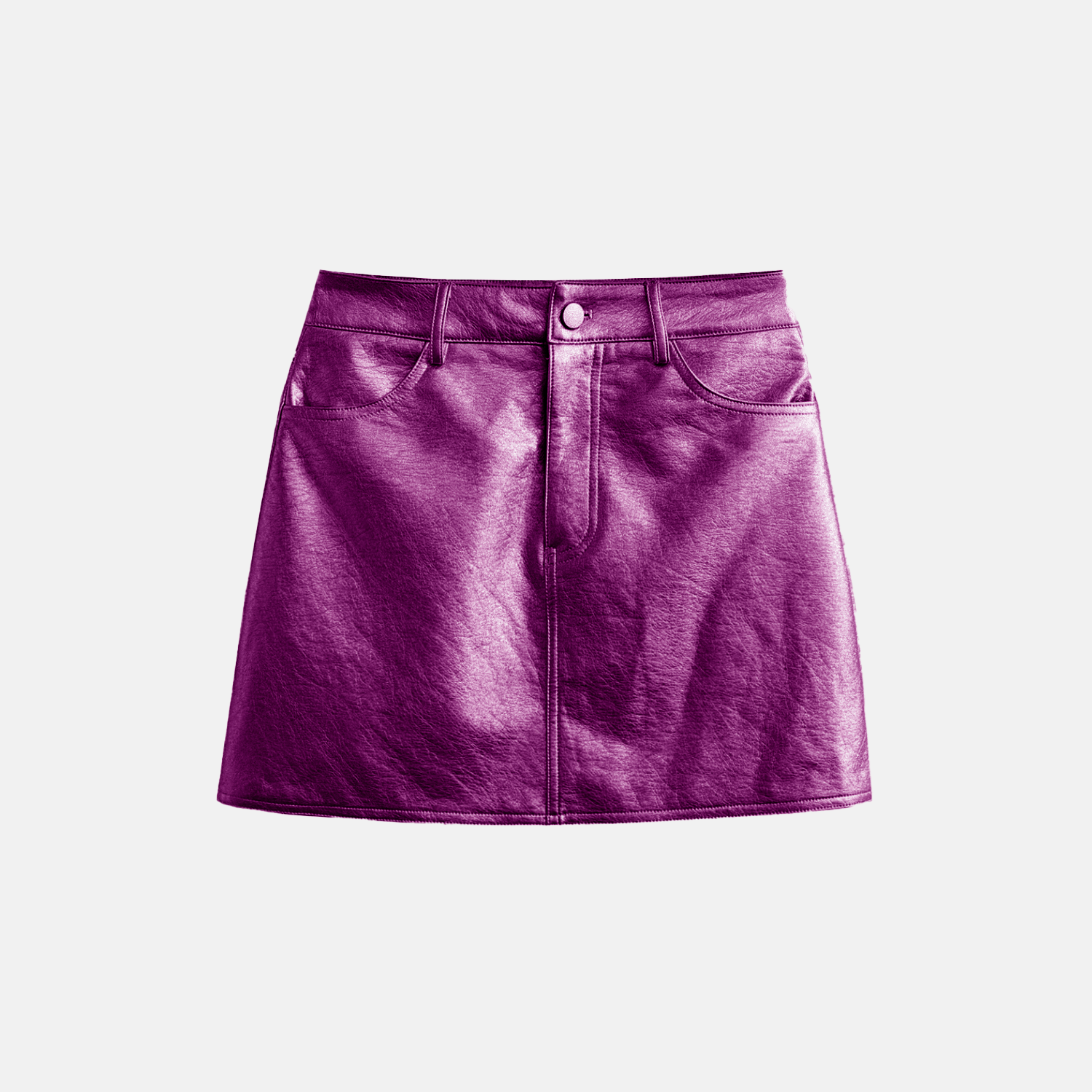 Metalized Mini Skirt