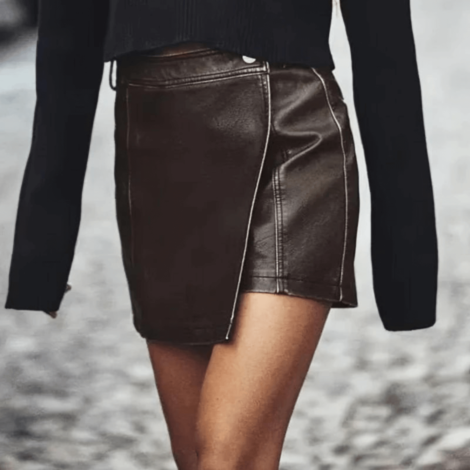 Leather Skort