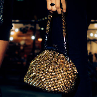 Sparkle Vintage Rhinestone Handle Bag