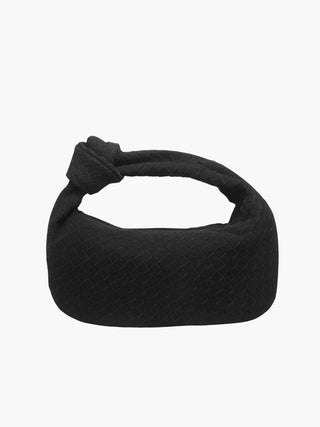 Woven Knot Faux Medium Suede Shoulder Bag