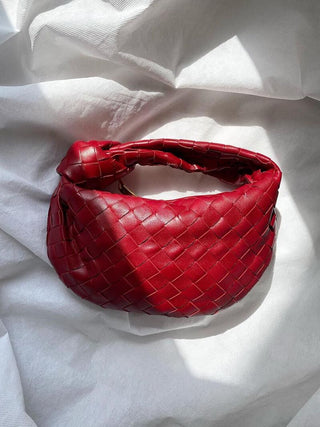 Braided Knot Faux Leather Mini Bag