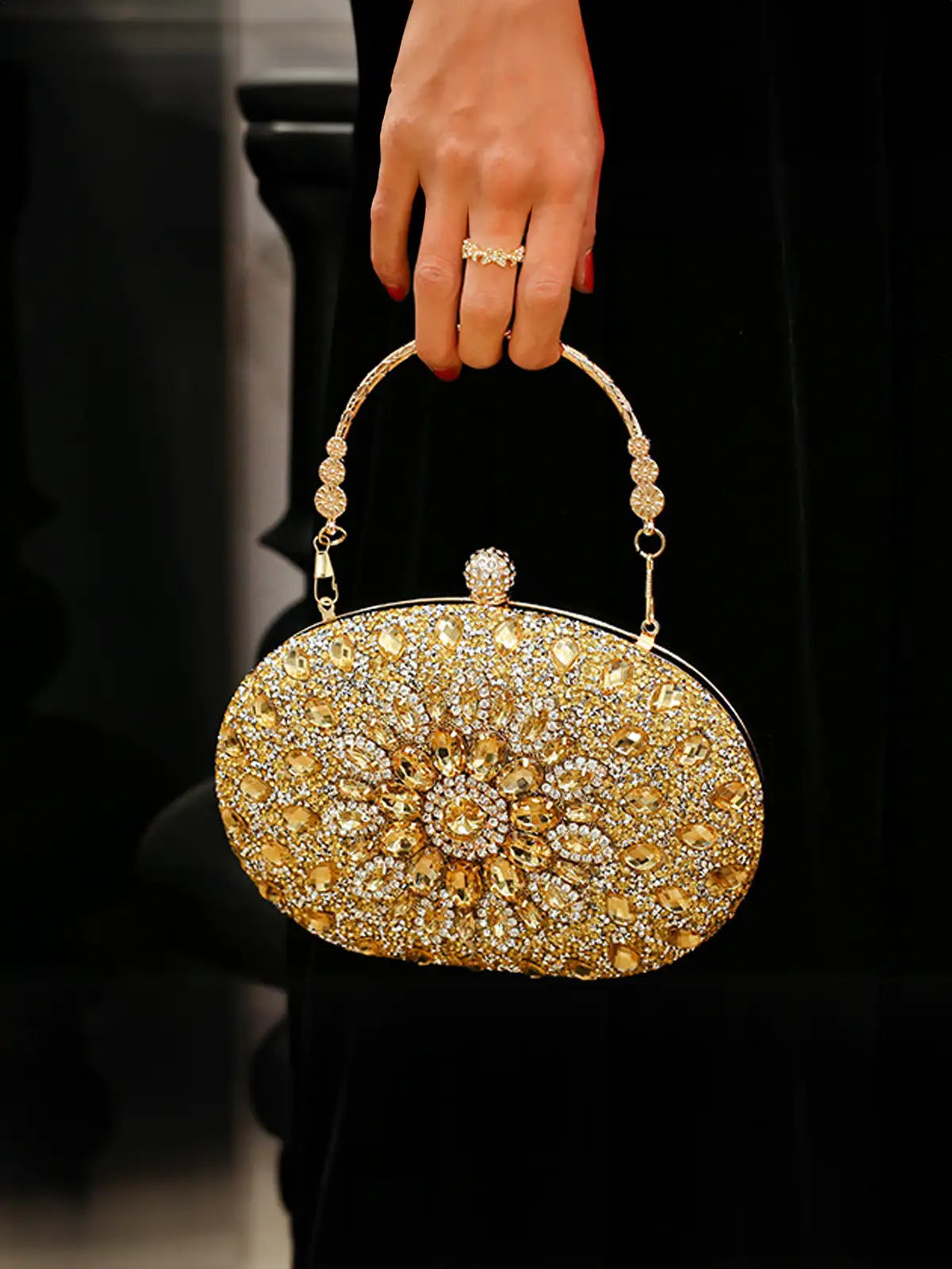 Celestial Gemstone Evening Clutch