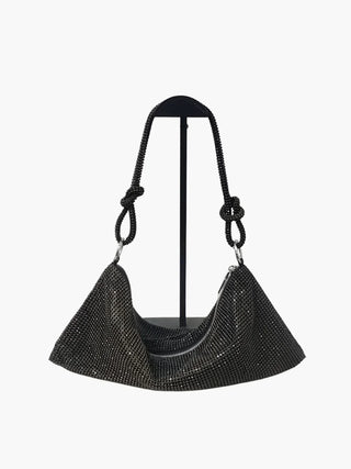 Glam Crystal Mesh Shoulder Bag