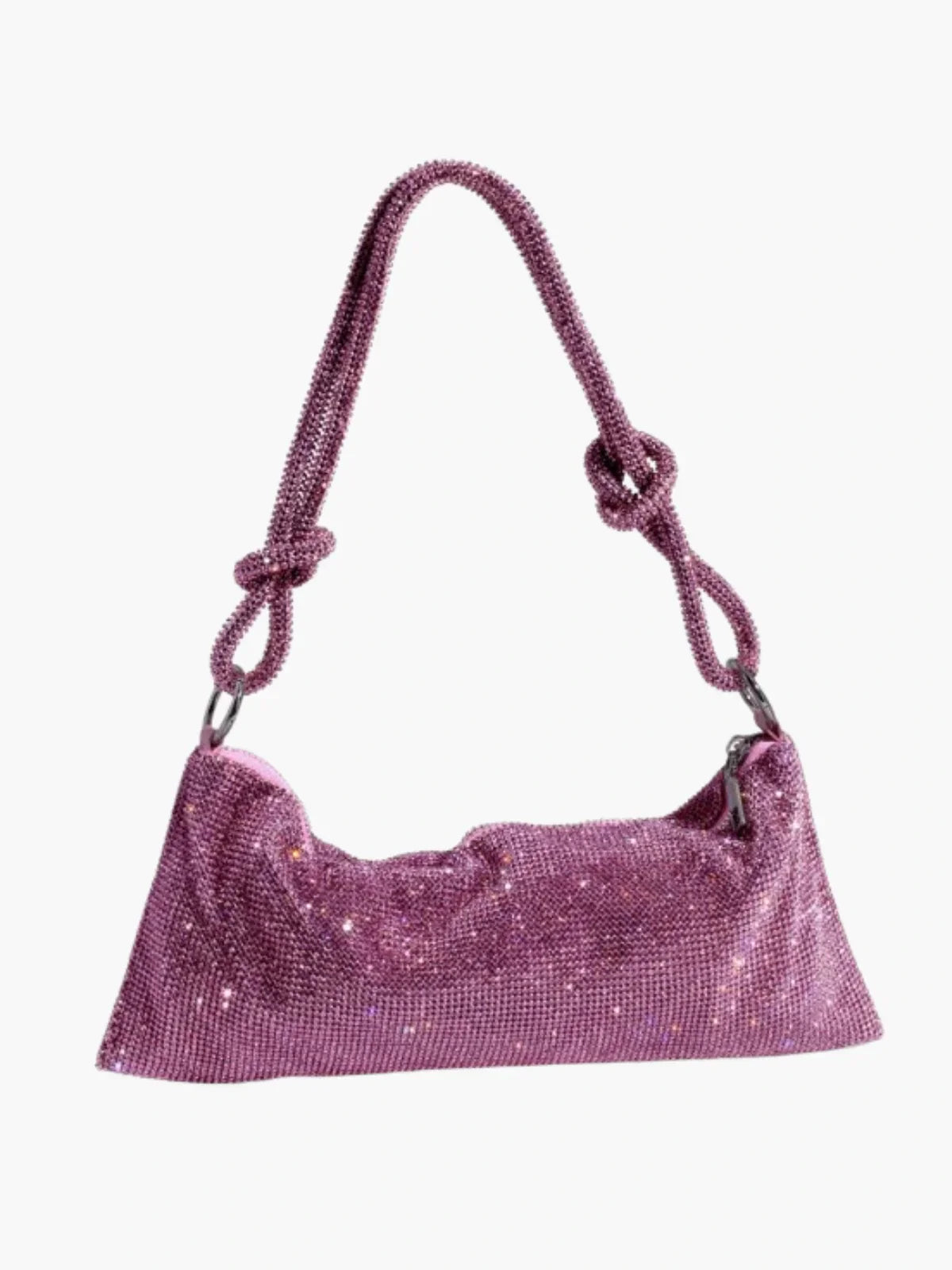 Glam Crystal Mesh Shoulder Bag