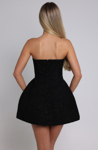 Lottie Mini Dress - Black