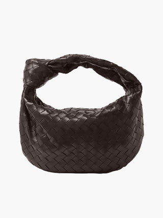 Braided Knot Faux Leather Medium Bag